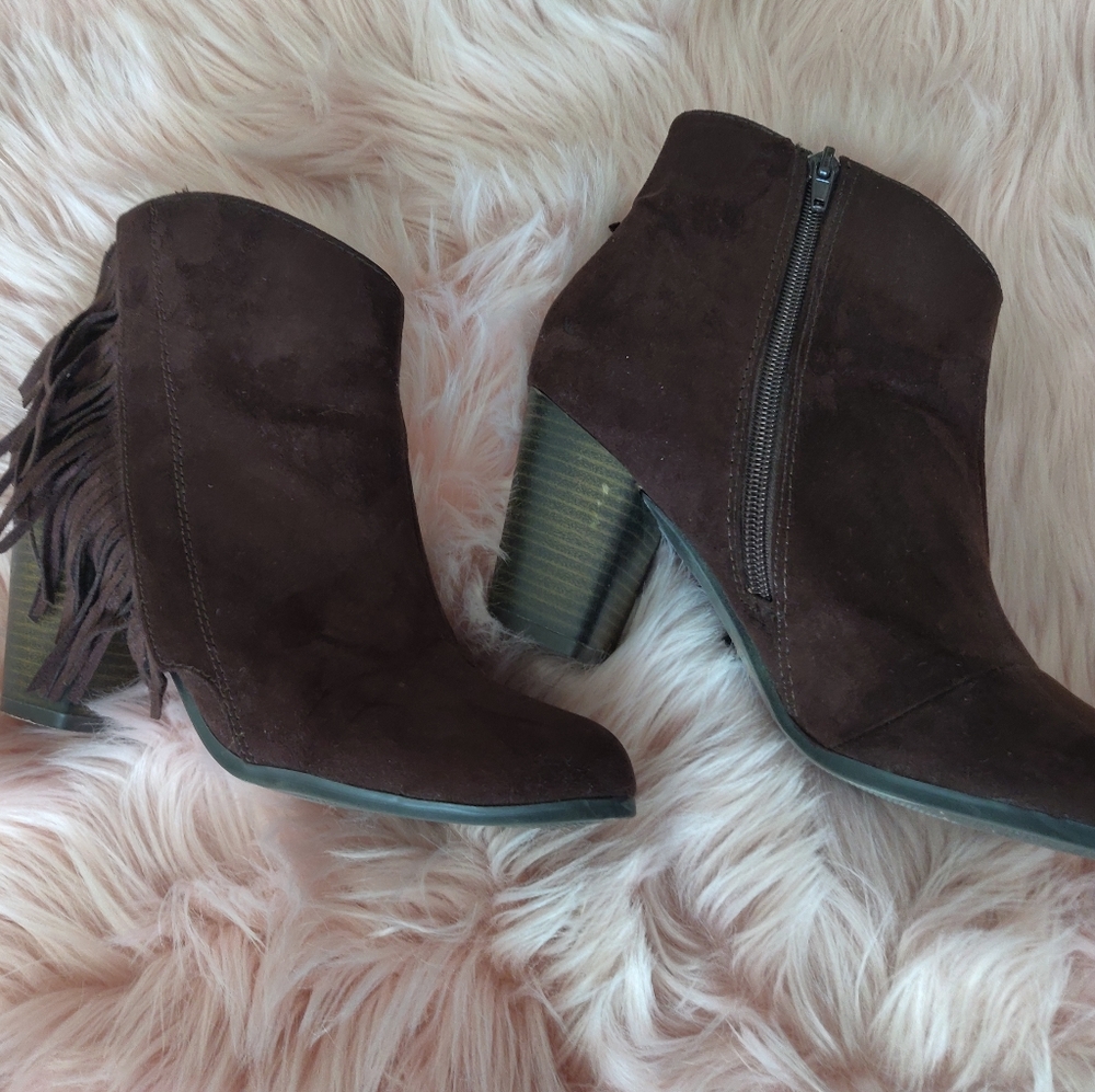Brown booties